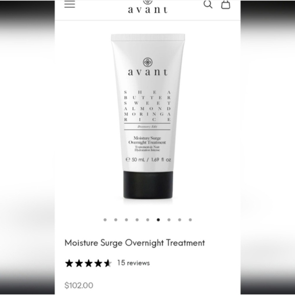 NEW Avant Moisture Surge Overnight Treatment Age Restore Shea Butter 1.69 oz